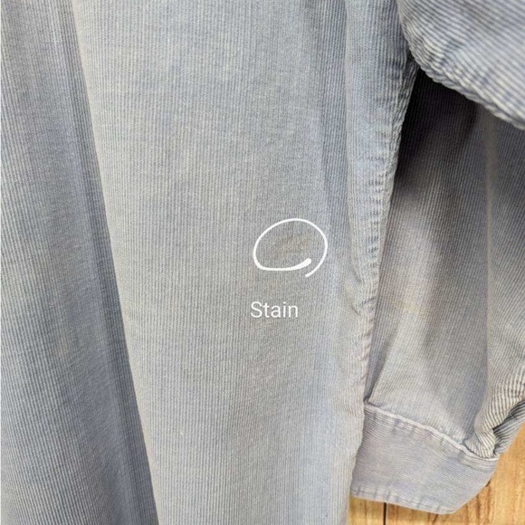 Vintage Outdoor Exchange blue corduroy button down longsleeve size M - Picture 5 of 9